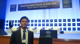 2013.6 Joined the World Economic Forum on East Asia